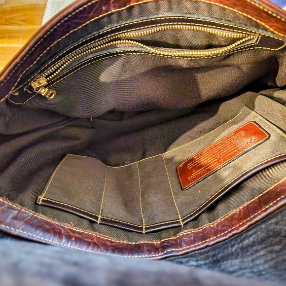 Bison leather laptop bag - Picture 2 of 7